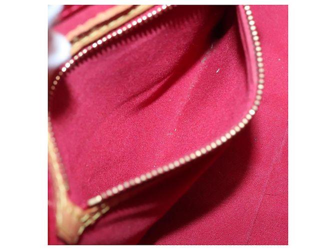 LOUIS VUITTON Handtasche Monogram Vernis Reade PM Pomme D'amour M91990 Auth BA4907 Rot - Ansicht 11