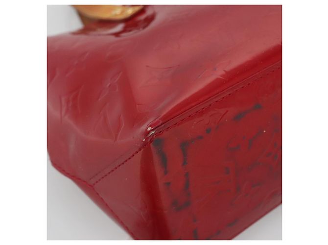 LOUIS VUITTON Handtasche Monogram Vernis Reade PM Pomme D'amour M91990 Auth BA4907 Rot - Ansicht 14