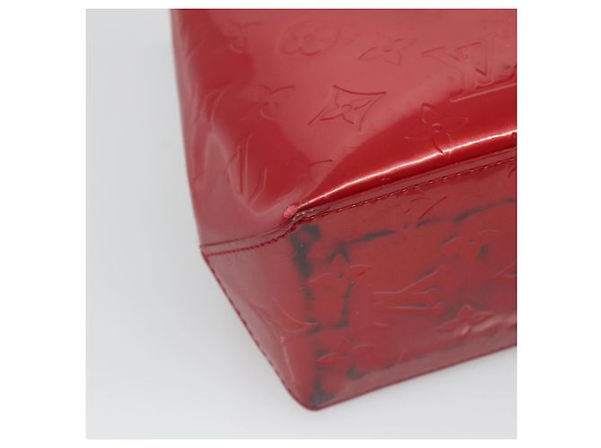 LOUIS VUITTON Handtasche Monogram Vernis Reade PM Pomme D'amour M91990 Auth BA4907 Rot - Ansicht 16