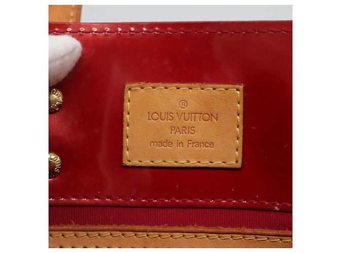 LOUIS VUITTON Handtasche Monogram Vernis Reade PM Pomme D'amour M91990 Auth BA4907 Rot - Ansicht 17