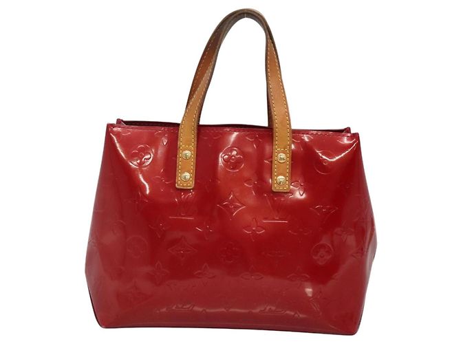 LOUIS VUITTON Handtasche Monogram Vernis Reade PM Pomme D'amour M91990 Auth BA4907 Rot - Ansicht 2