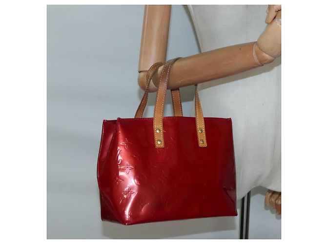 LOUIS VUITTON Handtasche Monogram Vernis Reade PM Pomme D'amour M91990 Auth BA4907 Rot - Ansicht 20