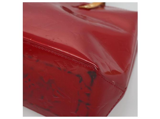 LOUIS VUITTON Handtasche Monogram Vernis Reade PM Pomme D'amour M91990 Auth BA4907 Rot - Ansicht 9
