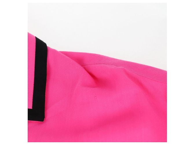 Céline CELINE Short Sleeved T Shirt Rayon Pink Auth 138998 - view 10
