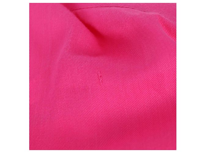 Céline CELINE Short Sleeved T Shirt Rayon Pink Auth 138998 - view 11