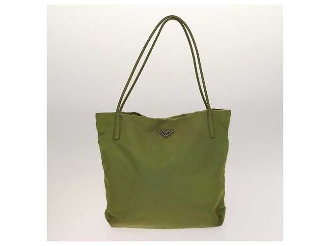 PRADA Tote Bag Nylon 4Set Weiß Khaki Schwarz Auth ki5890 - Ansicht 2