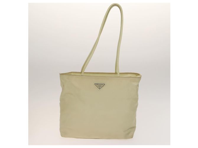 PRADA Tote Bag Nylon 4Set Weiß Khaki Schwarz Auth ki5890 - Ansicht 7