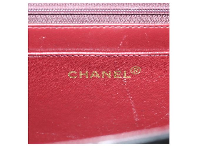 CHANEL Matelassé Doppio Chiusura Coco Borsa Catena Pelle di Agnello CC Auth 138976SA Nero D'oro - vista 22