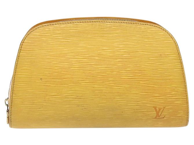LOUIS VUITTON Pochette Dauphine GM Epi Giallo LV Auth 140087 - vista 13