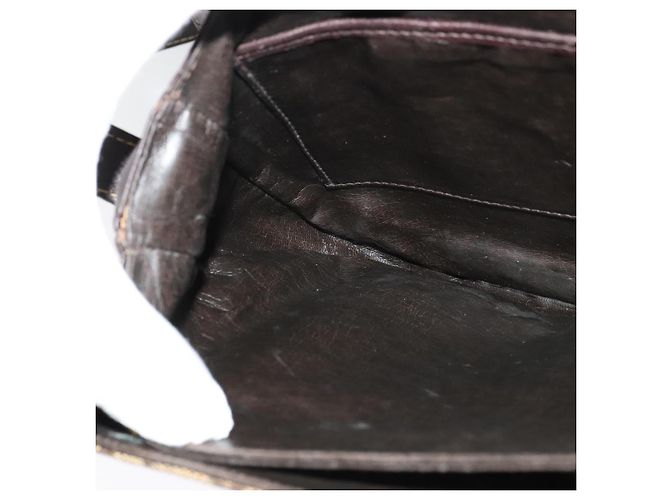 Céline CELINE C Sulky Schultertasche aus Canvas Beige Gold Auth 139534 Golden - Ansicht 20