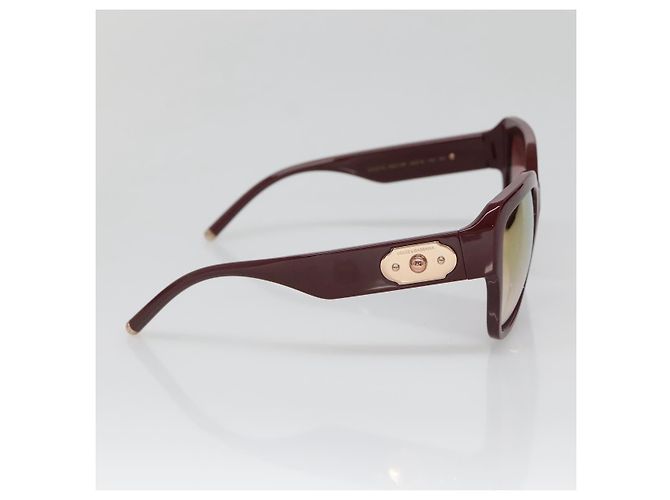 Dolce & Gabbana Gafas de sol DOLCE&GABBANA Plástico Rojo Auth BA5048 Roja - vista 4