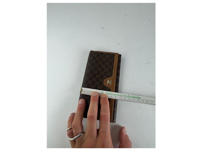 Céline Vintage Celine Paris Leather wallet brown - view 12