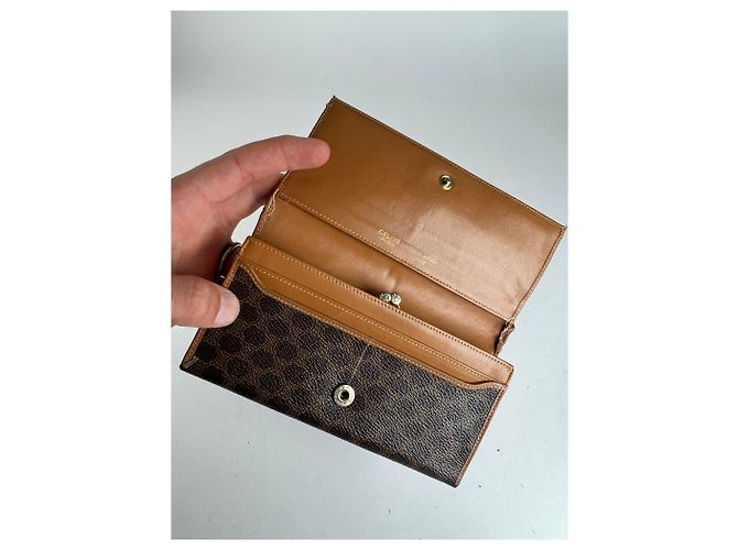 Céline Vintage Celine Paris Leather wallet brown - view 6