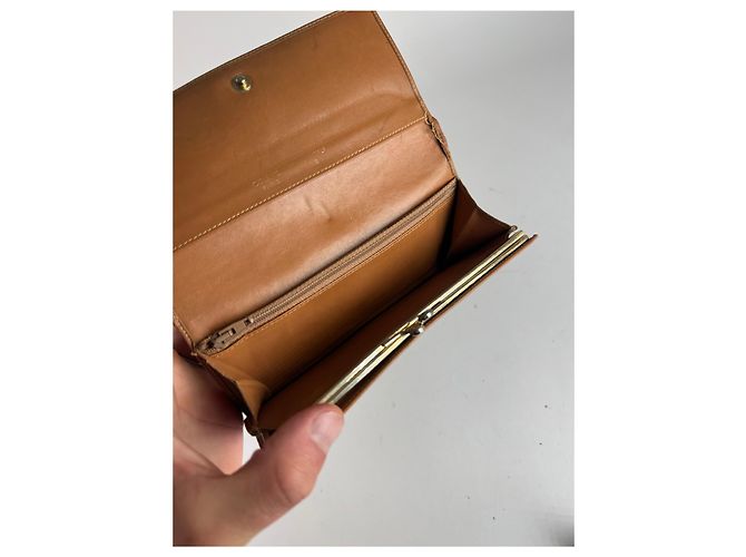 Céline Vintage Celine Paris Leather wallet brown - view 8