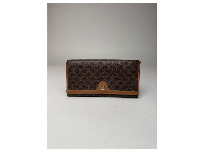 Céline Vintage Celine Paris Leather wallet brown - view 9