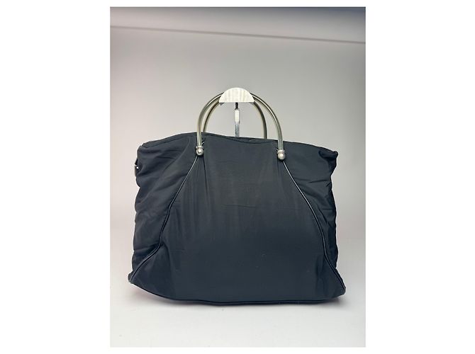 Vintage Loewe Madrid Canvas Handtasche Schwarz - Ansicht 15