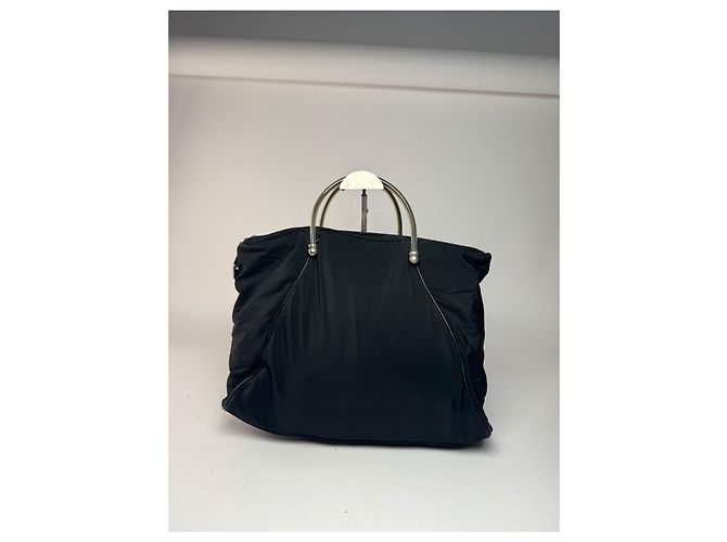 Vintage Loewe Madrid Canvas Handtasche Schwarz - Ansicht 2