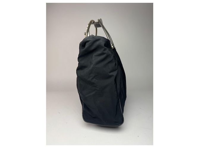 Vintage Loewe Madrid Canvas Handtasche Schwarz - Ansicht 4