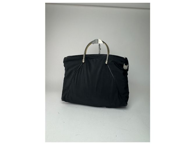 Vintage Loewe Madrid Canvas Handtasche Schwarz - Ansicht 7
