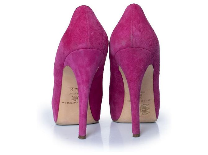 Brian Atwood Maison Margiela, zeppe in pelle marrone - vista 6
