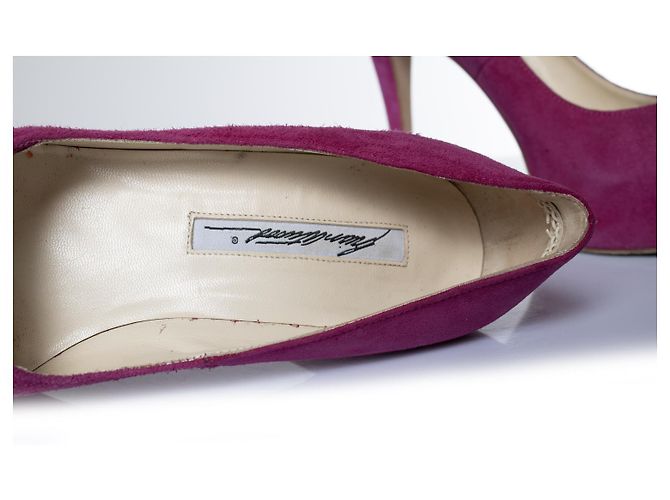 Brian Atwood Maison Margiela, zeppe in pelle marrone - vista 8