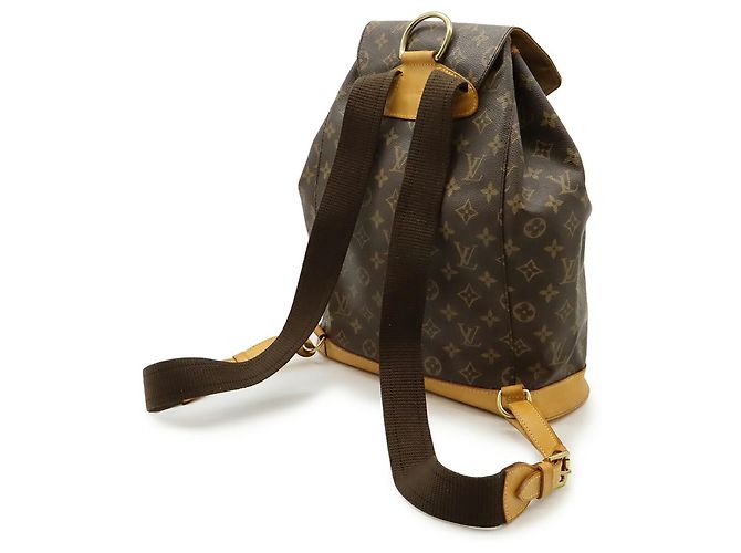 Zaino Montsouris GM in Monogramma Louis Vuitton Marrone - vista 3