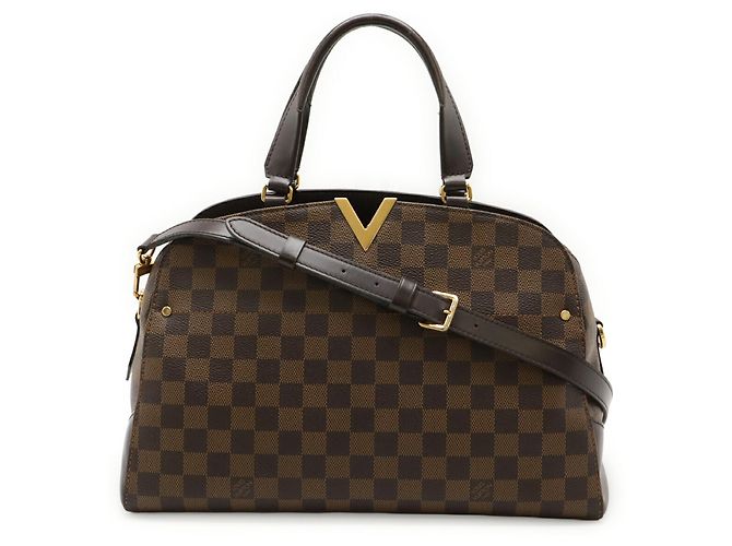 Borsa a mano Bowling Damier Kensington Louis Vuitton Marrone - vista 2