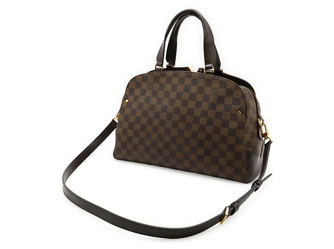 Borsa a mano Bowling Damier Kensington Louis Vuitton Marrone - vista 3