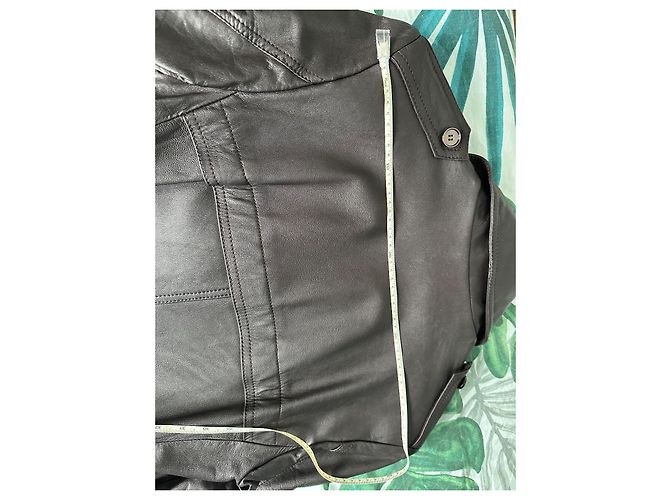 Autre Marque Trench in pelle marrone scuro uomo - vista 10