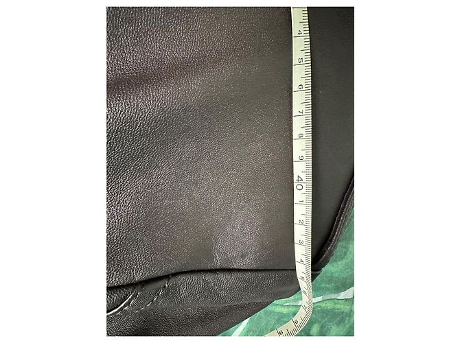 Autre Marque Trench in pelle marrone scuro uomo - vista 11