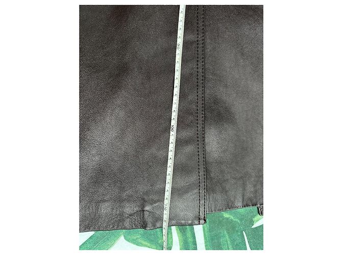 Autre Marque Trench in pelle marrone scuro uomo - vista 9