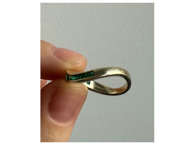 Autre Marque Ranbow K Wave Emeralds Ring 9K Gold Golden - Ansicht 3