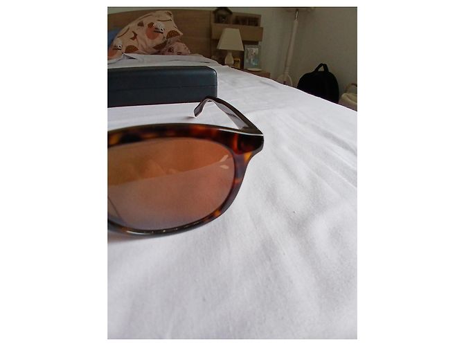 Gafas de sol Alexander McQueen marrones con brazos logotipados Castaño - vista 6