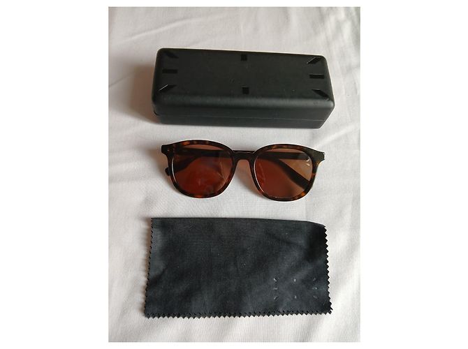 Gafas de sol Alexander McQueen marrones con brazos logotipados Castaño - vista 7