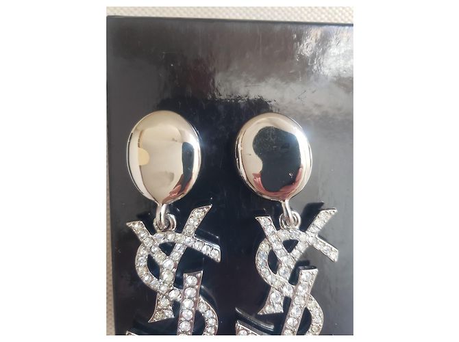 Orecchini vintage Yves Saint Laurent Argento - vista 3