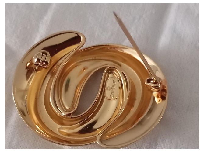 Spilla Dior metallo dorato strass D'oro - vista 4