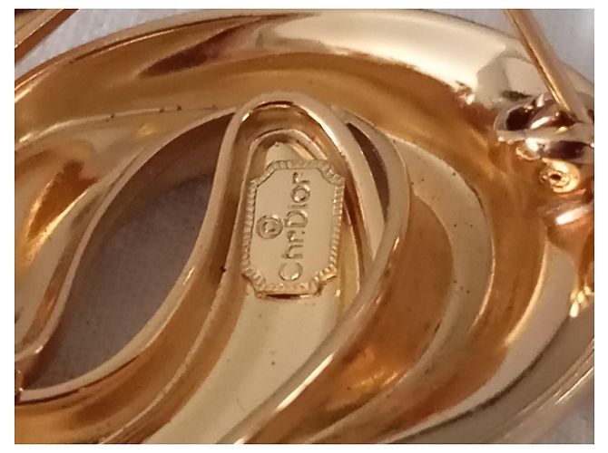 Spilla Dior metallo dorato strass D'oro - vista 5