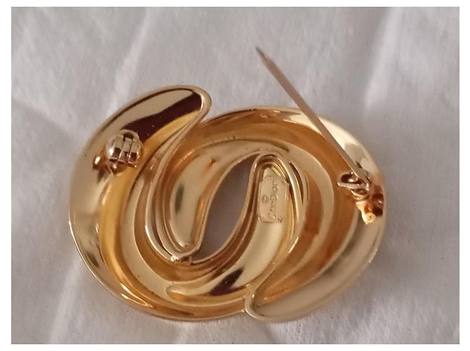 Spilla Dior metallo dorato strass D'oro - vista 6
