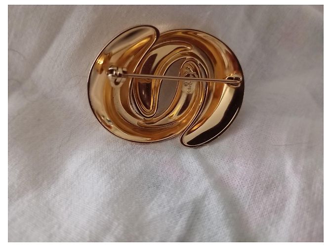 Spilla Dior metallo dorato strass D'oro - vista 7