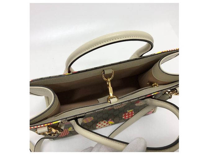 Borsa Gucci GG Repomme 2 in 1 Beige - vista 11