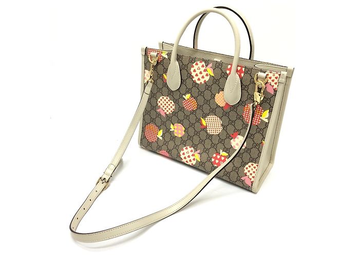 Borsa Gucci GG Repomme 2 in 1 Beige - vista 9