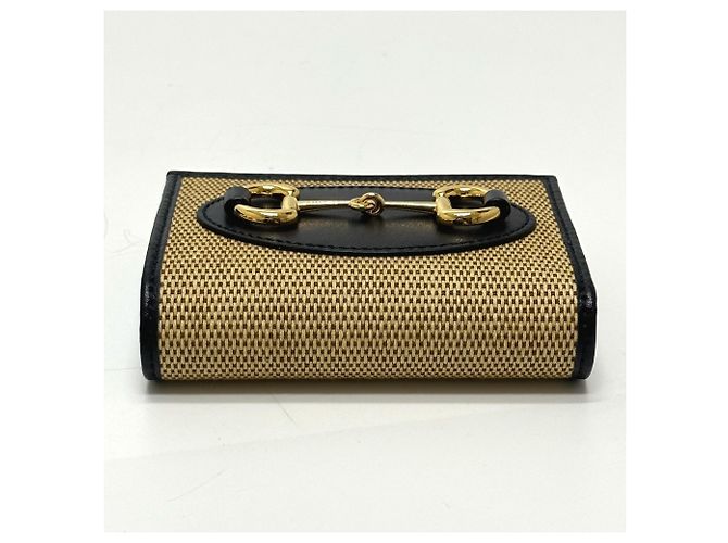 Billetera Compacta Horsebit Gucci Beige - vista 7