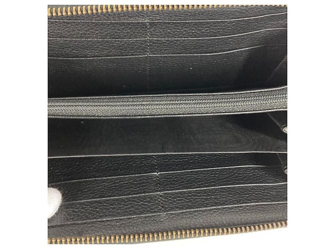 Gucci Schwarze Leder Lange Brieftasche - Ansicht 10
