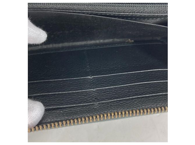 Gucci Schwarze Leder Lange Brieftasche - Ansicht 11