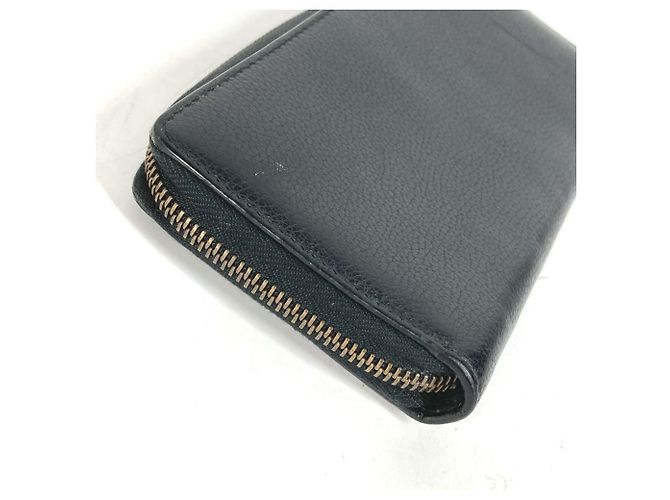 Gucci Schwarze Leder Lange Brieftasche - Ansicht 5