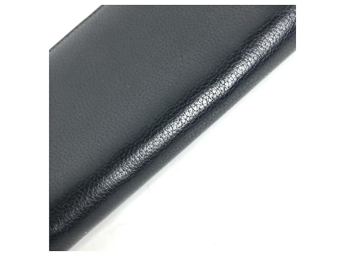 Gucci Schwarze Leder Lange Brieftasche - Ansicht 6