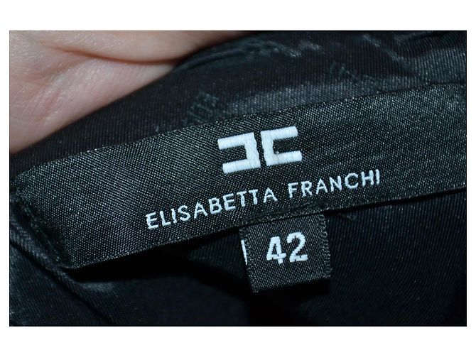 Elisabetta Franchi Mini Kleid Schwarz - Ansicht 5