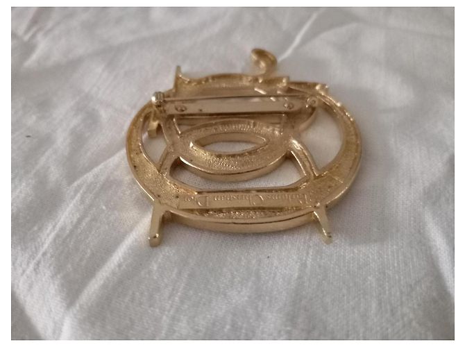 Spilla Dior Profumo Metallo Dorato D'oro - vista 11