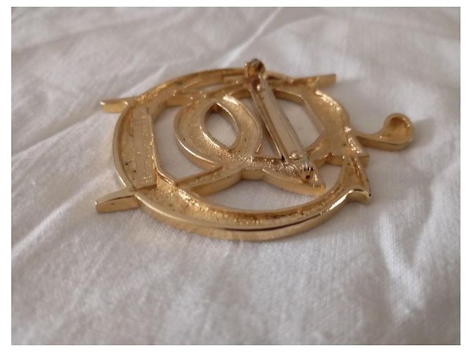 Spilla Dior Profumo Metallo Dorato D'oro - vista 12