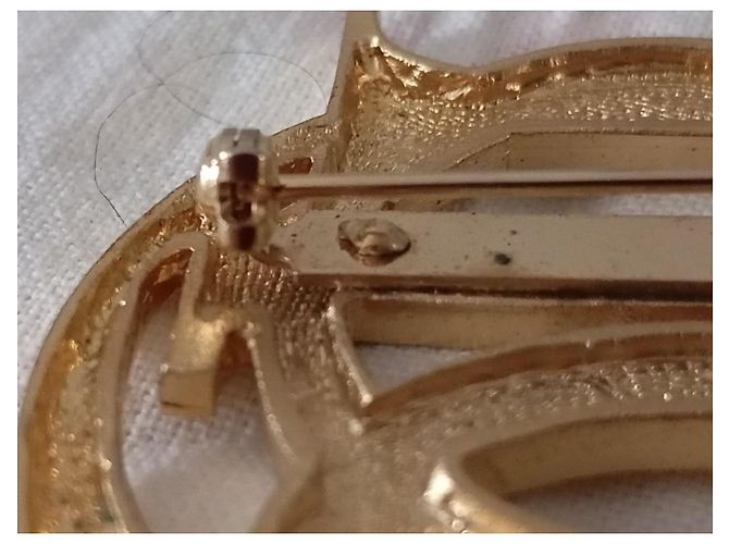 Spilla Dior Profumo Metallo Dorato D'oro - vista 17